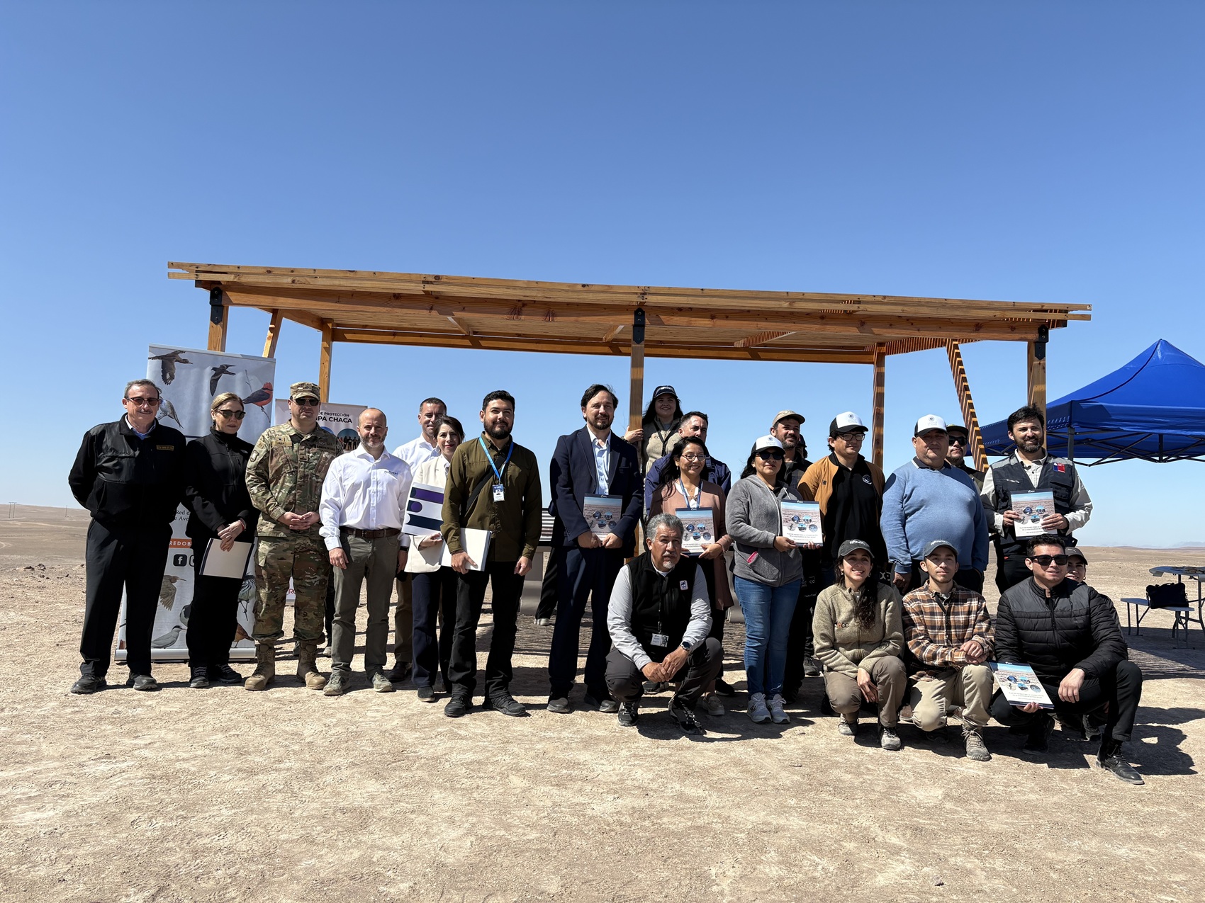 Foto de grupo Redinter y la Red de Observadores de Aves y Vida Silvestre de Chile