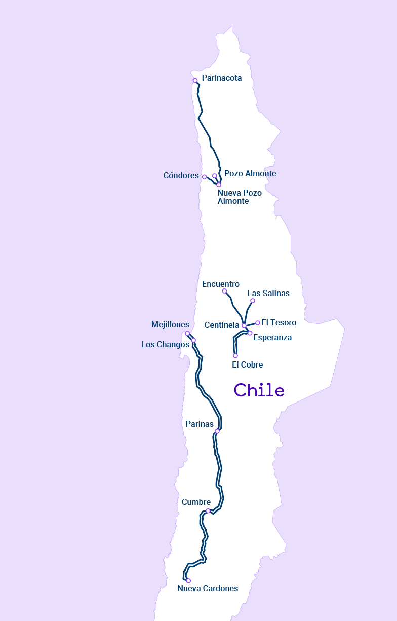 Mapa Redinter Chile